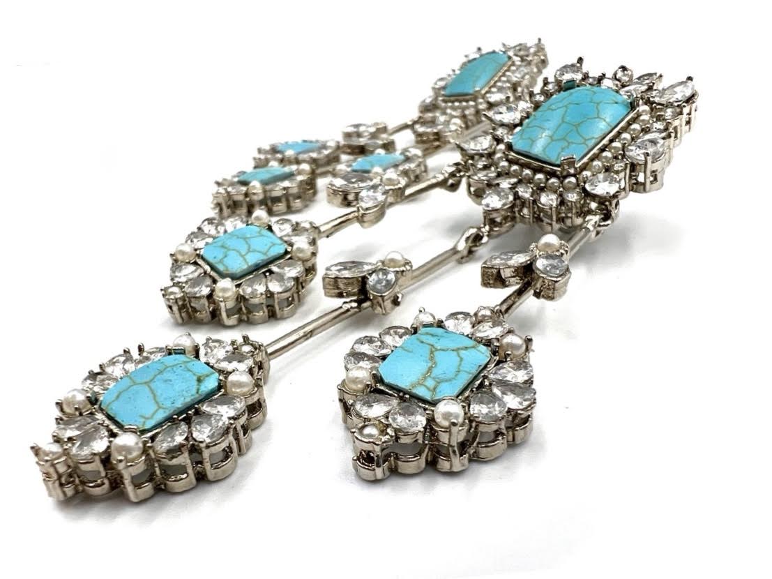 E- 235 Starlit Silver Earrings