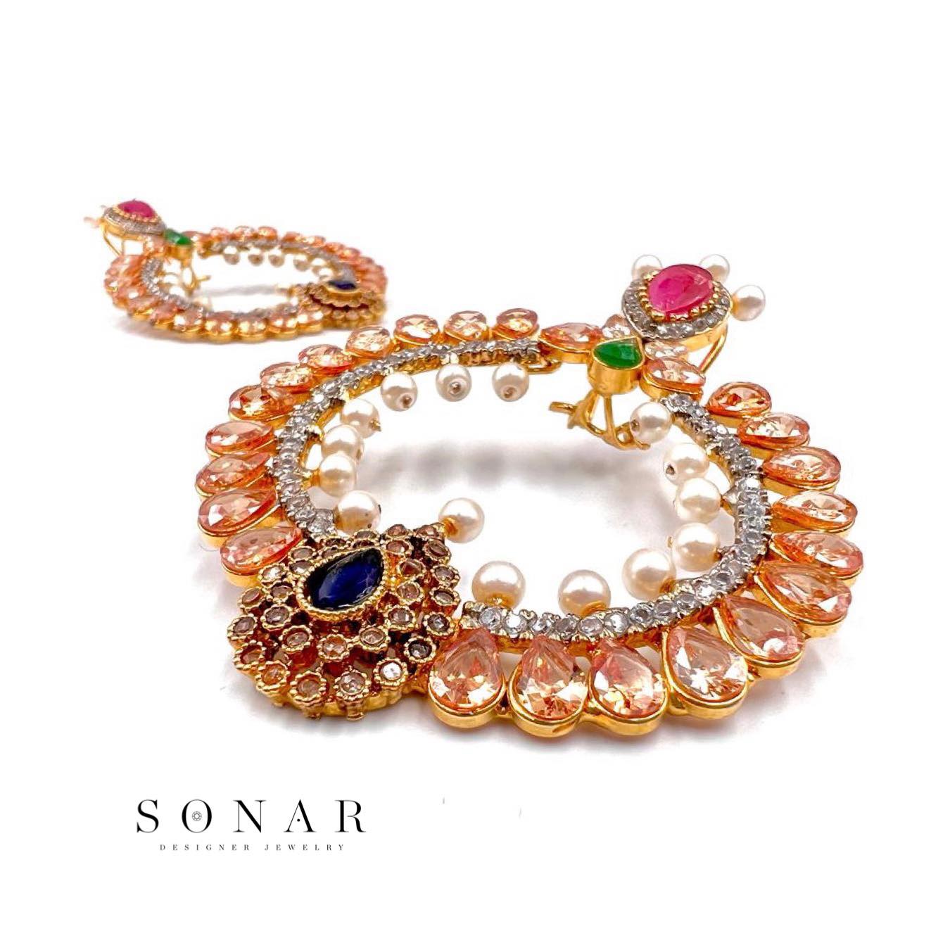 E-203 Golden Luster Earrings