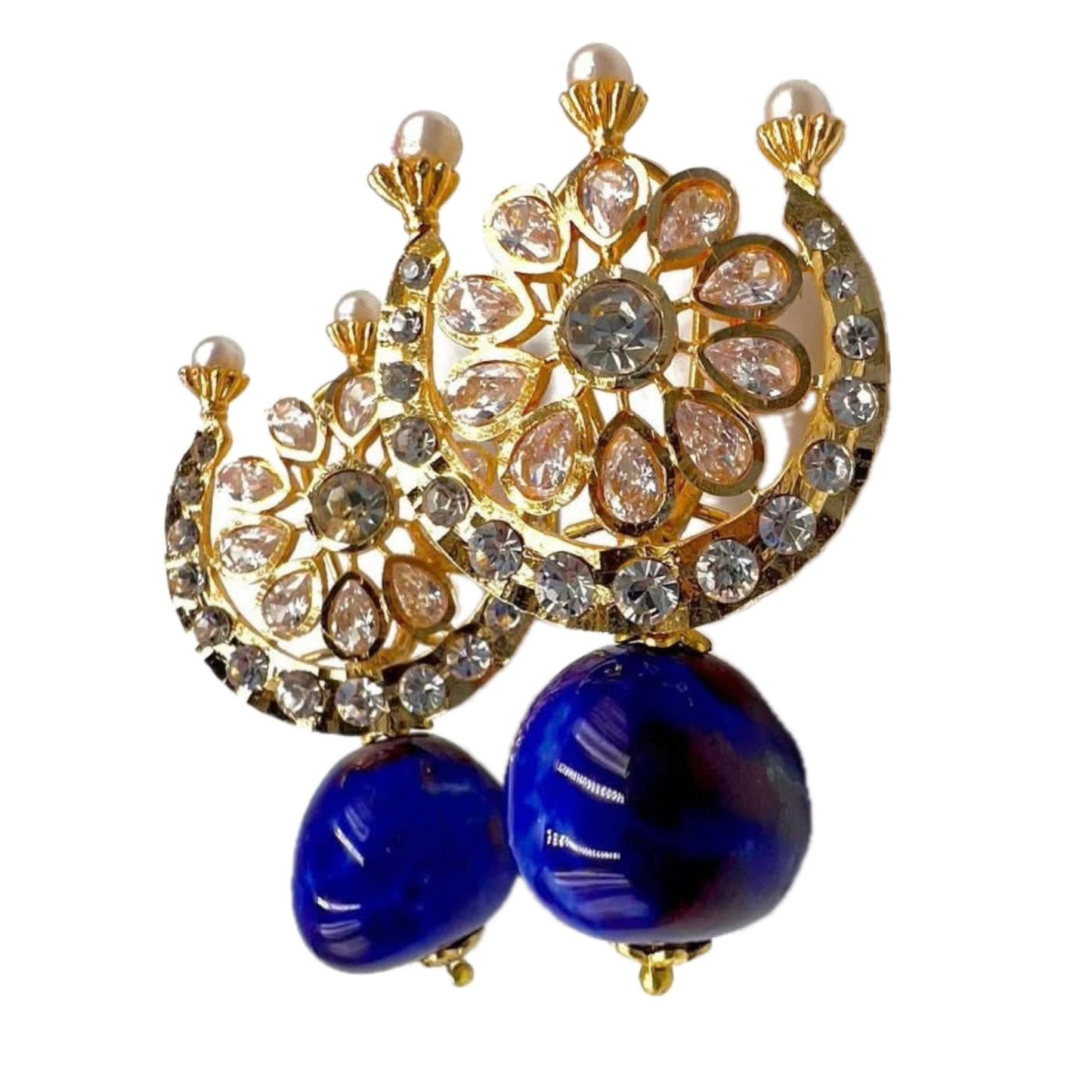 Jade Blue Earrings E-246