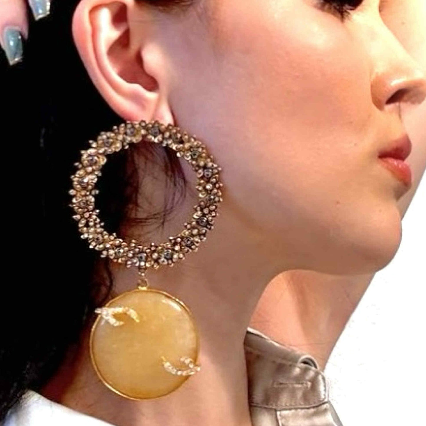 Golden Halo Earrings E-205